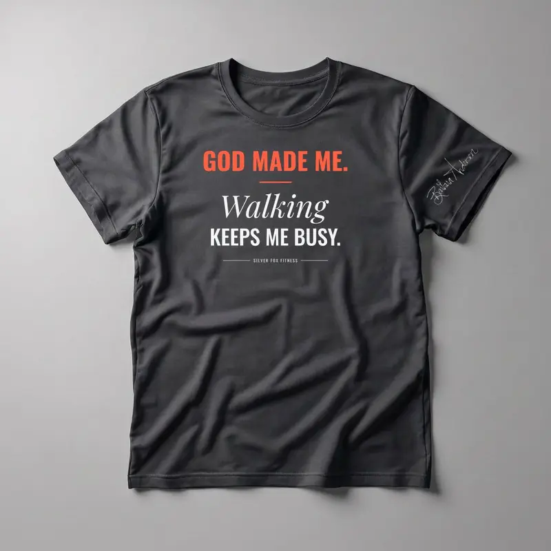 God Made Me. Walking Keeps Me Busy. Tee