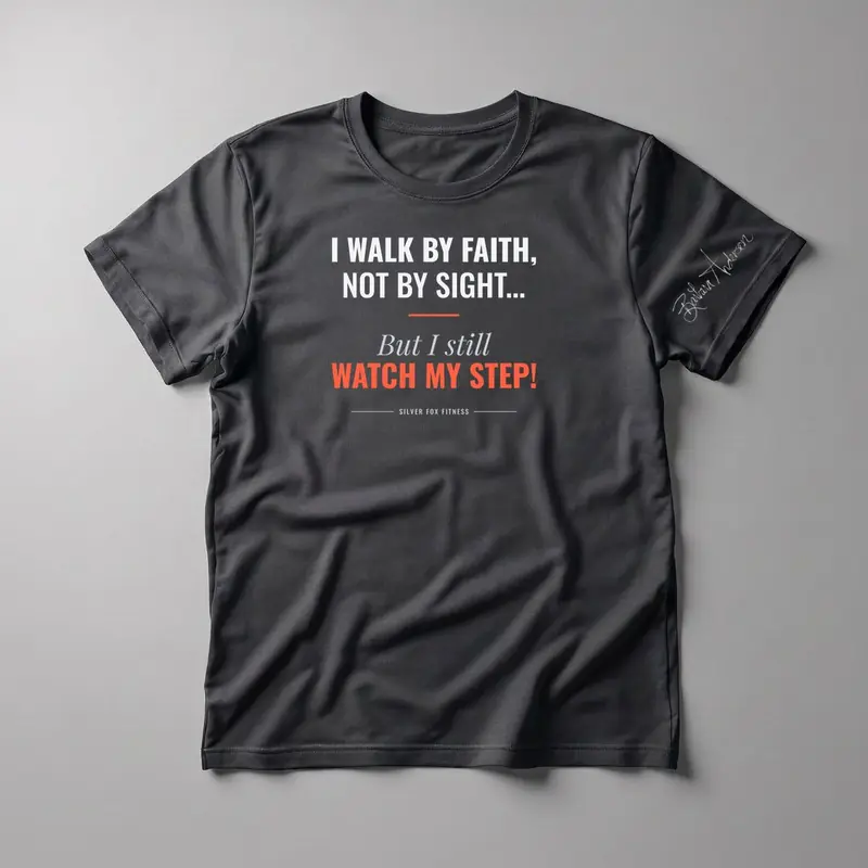 I Walk by Faith, Not by Sight... But I Still Watch My Step! Tee
