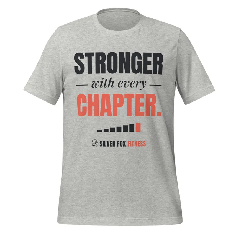 Stronger With Every Chapter. Tee, Athletic Heather